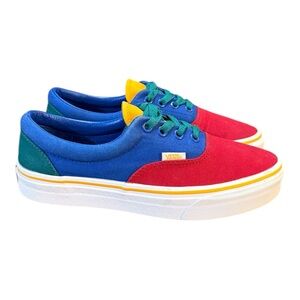 Vans Era Primary Block Lapis Multicolor Skate Shoes Women’s Size 7.5